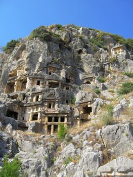 Ancient Dead Town In Myra Demre Turkey