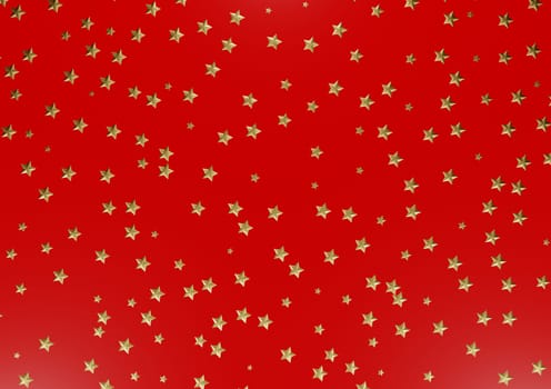 Abstract modern Holiday red background with stars.