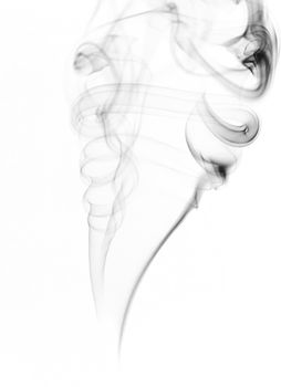 Abstract smoke on white background