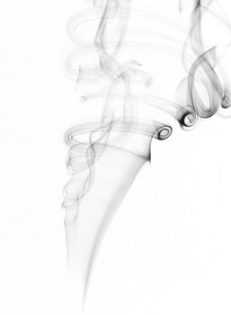 Abstract smoke on white background