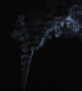 Abstract smoke on black