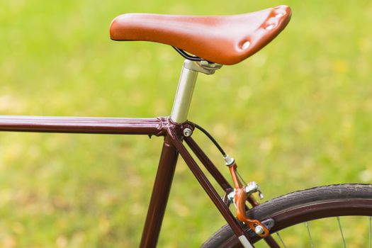 Stylish bicycle isolated on white background