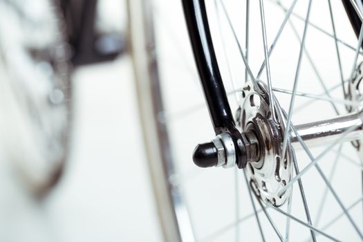 Stylish bicycle isolated on white background