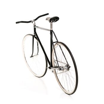 Stylish bicycle isolated on white background