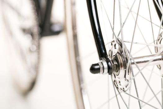 Stylish bicycle isolated on white background