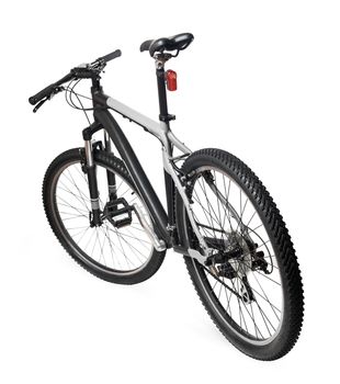 Mountain bicycle bike isolated on white background