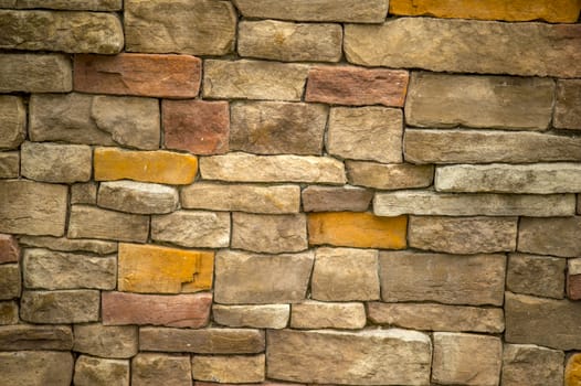 Close up texture of a stone wall