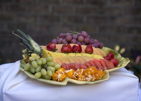 fruits on a tray