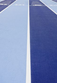 Close up of Indoor Running Tracks