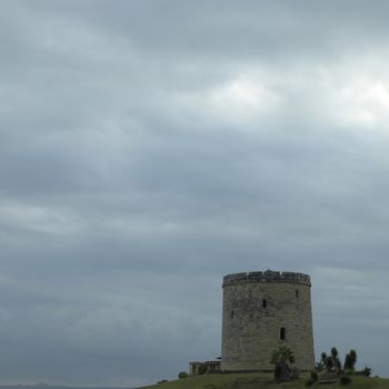 Old castle on a hill