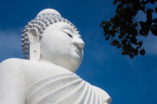 White Big Buddha on the island Phuket, Thailand