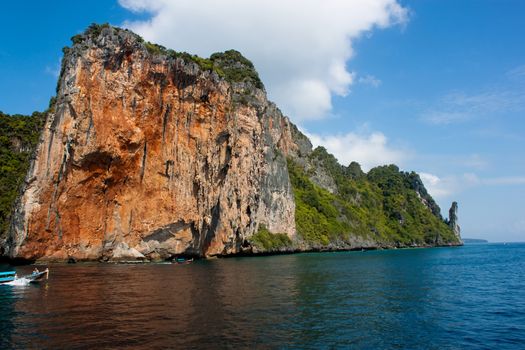 Island of Phi Phi Leh south of Thailand