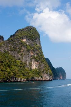 Island of Phi Phi Leh south of Thailand