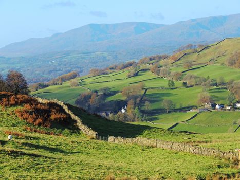 A rural image from the Troutbeck valley in the English Lake District.