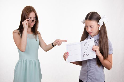The teacher once again delivered a deuce poor student