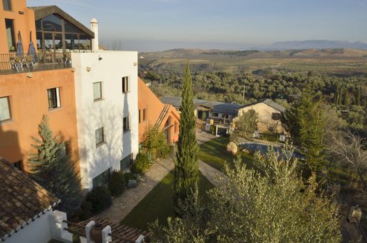 Rural hotel at the foot of the mountain range de Granada, Andalusia, Spain