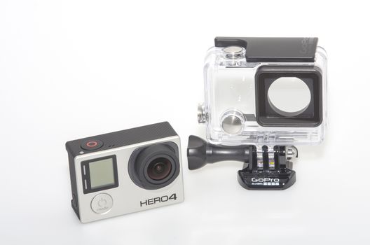 GoPro Hero 4 camera and submersible housing