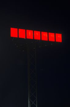 Red Neon Sign at night