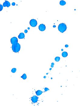 Blue Paint Splash on white background