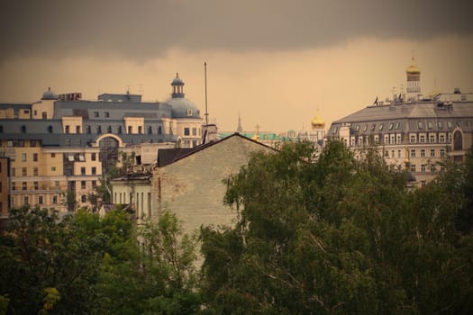 View of the Moscow Before Inclement weather, instagram image style