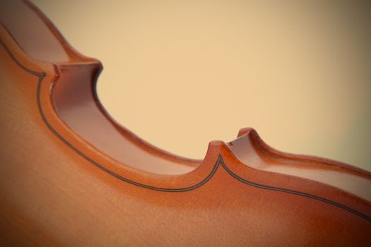 Fragment of Old Violin, Music Instrument, Graceful Lines, instagram image style