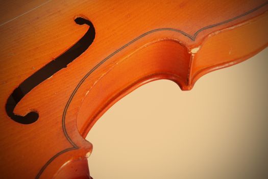 Fragment of Old Violin, Music Instrument, Graceful Lines, instagram image style