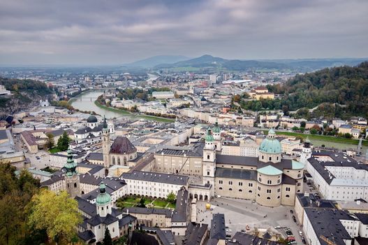 City of Salzburg from the fortress