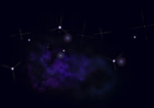 Star field in space a nebulae and a gas congestion. "Elements of this image furnished by NASA".