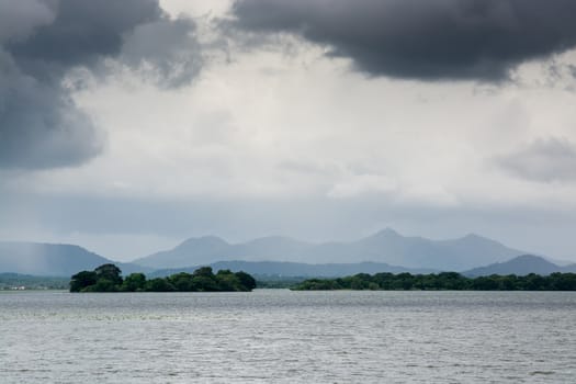 Lake landscape in Yala National Park, Sri Lanka, Southern Province, Asia,