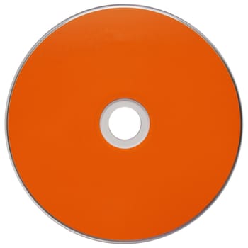 CD or DVD for music data video recording isolated over white