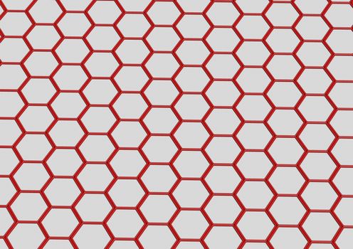 Abstract honeycomb background 3d illustration or backdrop.