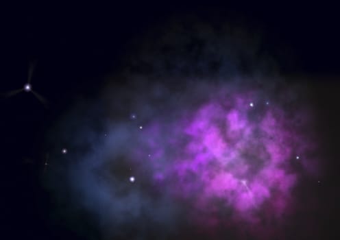 Small part of an infinite star field of space in the Universe. "Elements of this image furnished by NASA".