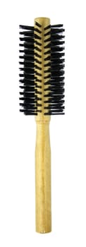 Single hair brush on a white background.