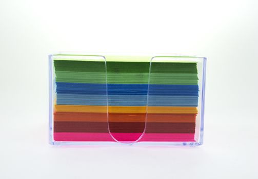 Colourful Paper isolated on white.