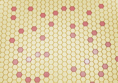 Abstract honeycomb background 3d illustration or backdrop.