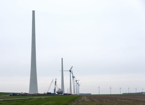 in the north of holland there is a new power turbine centre build