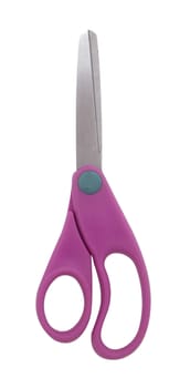 Pink scissors, open and closed on a white background.