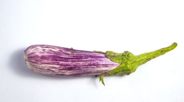 Eggplant isolated on white.