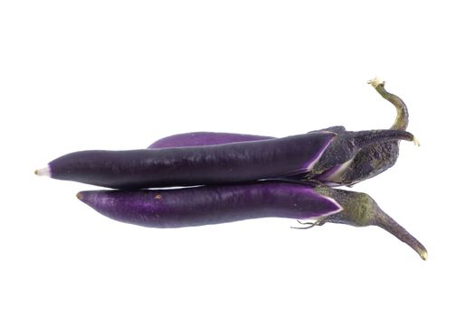 Eggplant isolated on white.