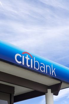 CANYON COUNTRY, CA/USA - DECEMBER 14, 2014: Citibank bank exterior and sign. Citibank is the consumer banking division of financial services multinational Citigroup.