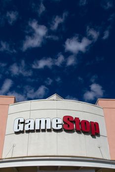 PASADENA, CA/USA - OCTOBER 25, 2014: GameStop retail store exterior. GameStop Corporation is an American video game, consumer electronics, and wireless services retailer.