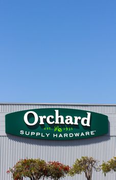 SAND CITY, CA/USA - March 27, 2014: Orchard Supply Hardware exterior. Orchard Supply Hardware (OSH) is an American retailer of home improvement and gardening products.