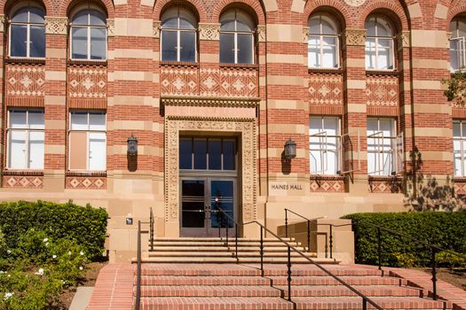 LOS ANGELES, CA/USA - OCTOBER 4, 2014: Haines Hall on the campus of UCLA. UCLA is a public research university located in the Westwood neighborhood of Los Angeles, California, United States.