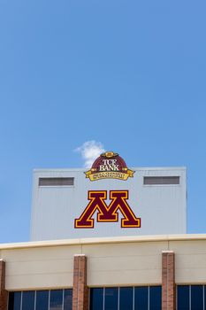 MINNEAPOLIS, MN/USA - JUNE 24, 2014: TCF Bank Stadium on the campus of the University of Minnesota. TCF Bank is an outdoor stadium and home to the Minnesota Golden Gophers football team.