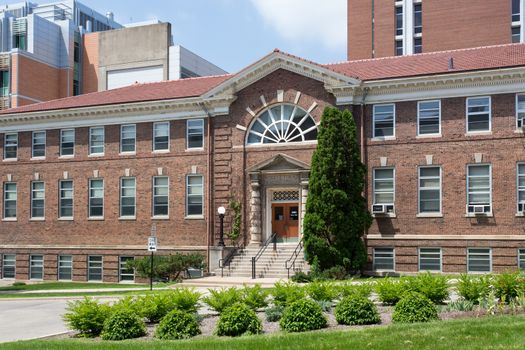 MADISON, WI/USA - JUNE 26, 2014: Agricultural Engineering building on the campus of the University of Wisconsin-Madison. The University of Wisconsin is a Big Ten University in the United States.