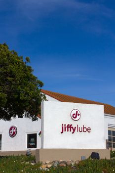 MONTEREY, CA/USA - MAY 2, 2014: Jiffy Lube automobile service facility. Jiffy Lube is a chain of over 2,000 businesses in North America offering oil changes and other automotive services.