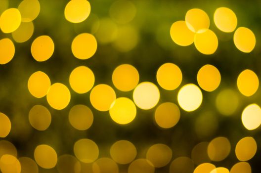 Abstract circular bokeh background of Christmas Day and New Year's Eve light