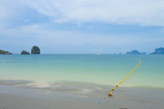 Beauty beach and limestone rocks