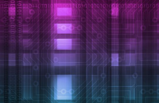 Technology Background as a Digital Abstract Art