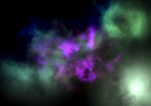 Far being shone nebula and star field against space. "Elements of this image furnished by NASA".